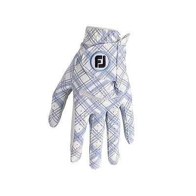 FJ SPECTRUM LADIES GLOVE BLUE TARTAN 