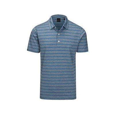 DUNNING COMRIE JERSEY GOLF SHIRT CANAL HEATHER/TOLL
