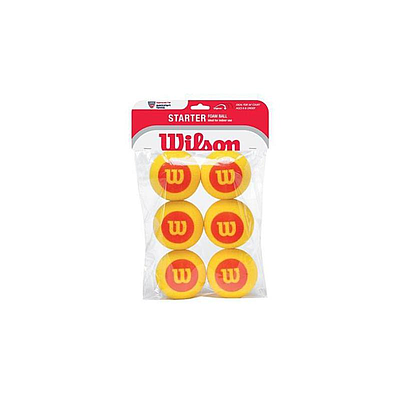 WILSON STARTER FOAM TENNIS BALLS 6 PACK